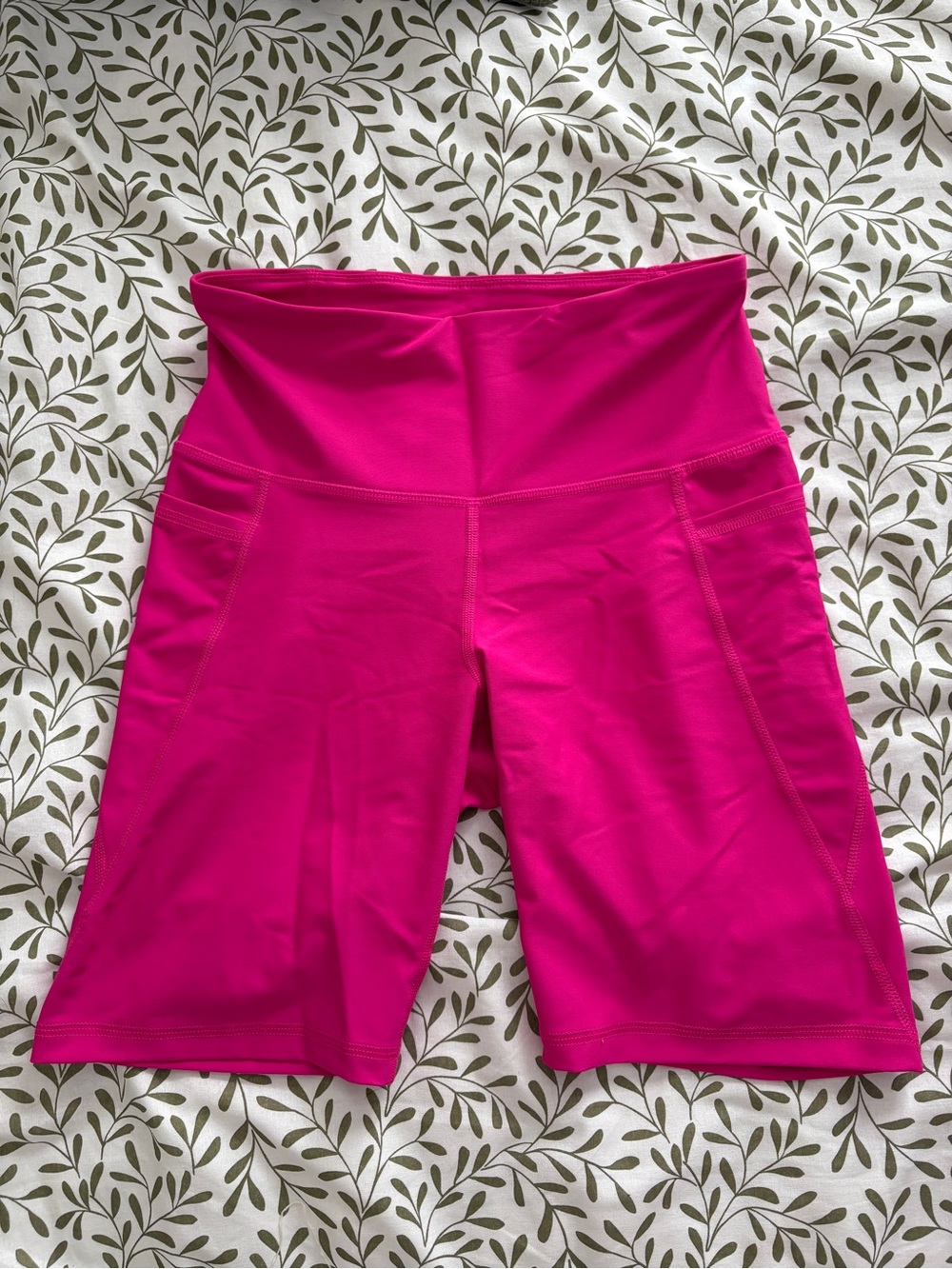 Old Navy Hot Pink High-Waist Bike Shorts